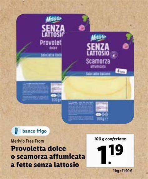 Provoletta Dolce O Scamorza Affumicata A Fette Senza Lattosio Offerta