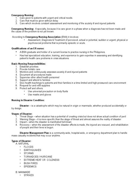 Emergency Nursing | PDF | Emergency Department | Nursing