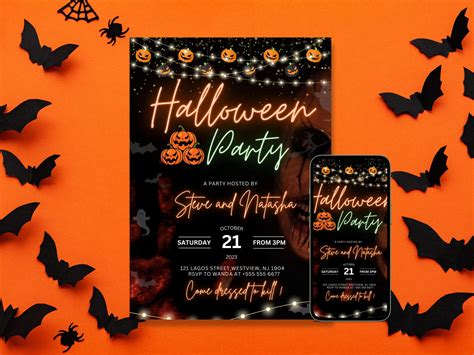 Halloween Party Invitation Halloween Invitation Editable Costume Party Invite Printable