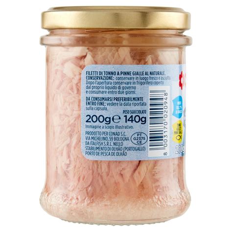 Filetti Di Tonno Al Naturale 200 G Conad Conad