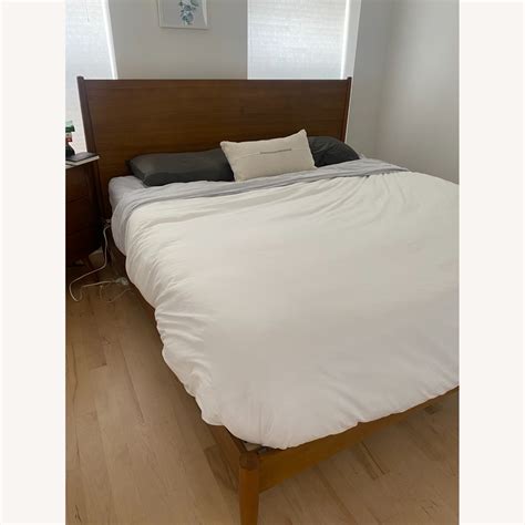 West Elm King Mid Century Bed Frame AptDeco