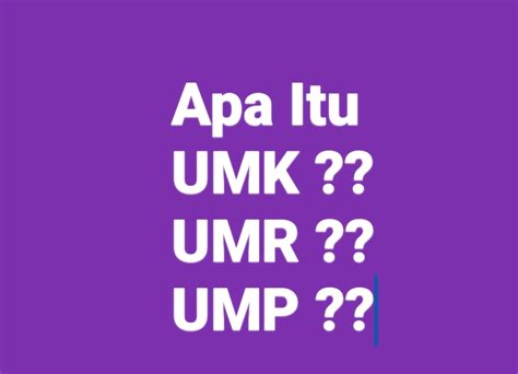 Perbedaan Umr Umk Dan Ump Pentingnya Pahami Sistem Upah Minimum Di