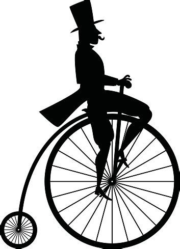 Penny Farthing Silhouette Stock Clipart Royalty Free Freeimages