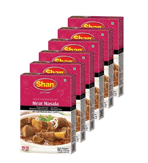 Shan Meat Masala Seasoning Mix 100g Spice Packets