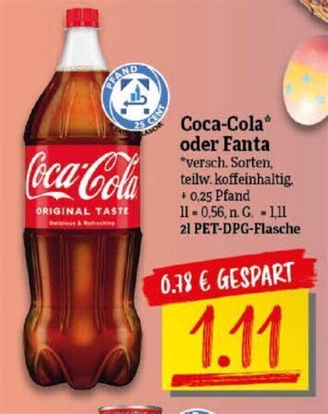 Coca Cola Oder Fanta L Pet Dpg Flasche Angebot Bei Np Discount