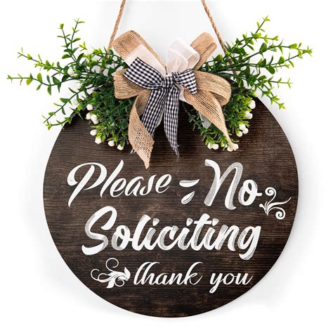 Buy Funny No Soliciting Sign For House No Soliciting Door Hanger With