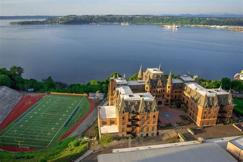 Stunning Aerial View Of Stadium High School Tacoma