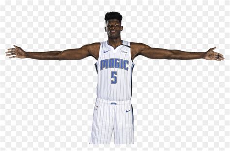 Mo Bamba Wingspan - Basketball Player Clipart (#4986147) - PikPng