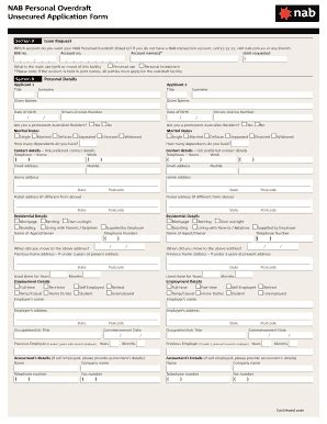 Nab Personal Overdraft Fill And Sign Printable Template Online