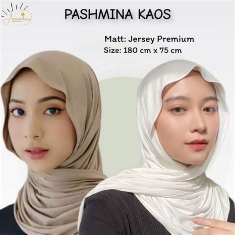 Jual Pashmina Kaos Spandex Premium Pashmina Kaos Rayon Pashmina