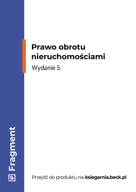 19993 Prawo Obrotu Nieruchomosciami Ryszard Strzelczyk Fragment