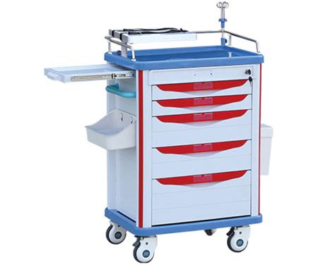 Multifunction Abs Mobile Medical Crash Cart Hospital Emergency