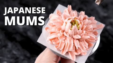 How To Pipe Buttercream Japanese Chrysanthemum Cake Decorating For