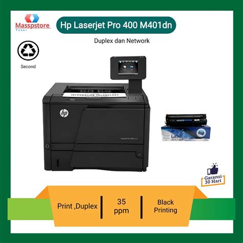 Jual Printer Hp Laserjet Pro 400 M401dn Print Bolak Balik Printer Laser Monokrom Hitam Putih