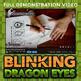 Folded Dragon Eyes Art Lesson - Dragon Origami Art Lesson - Dragon Eyes