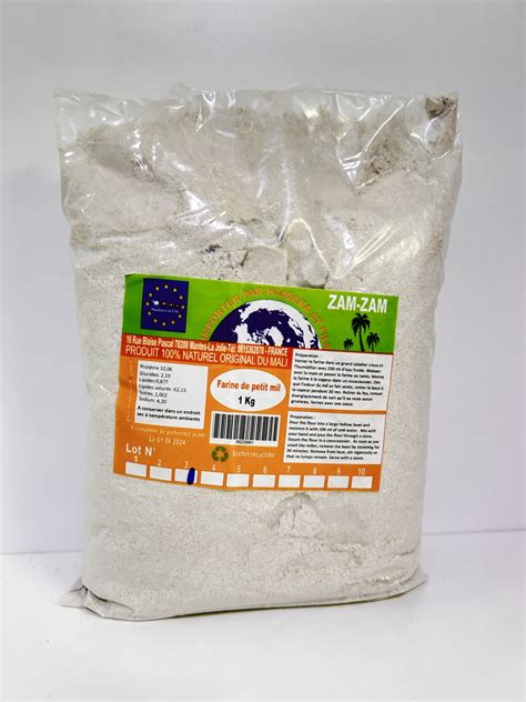 Farine De Mil Zamzam Mali 1kg Envies D Afrique