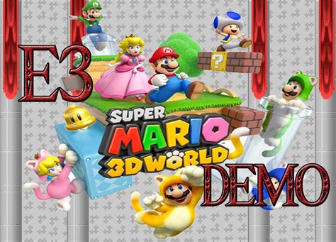 Super Mario 3d World Wii U E3 Demo Youtube