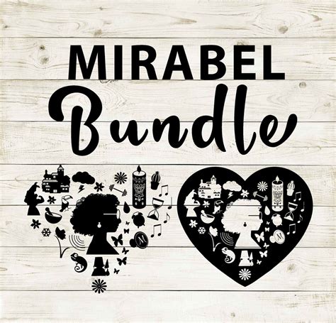 Encanto Mirabel Clipart Silhouette Bundle Heart And Cutout Design