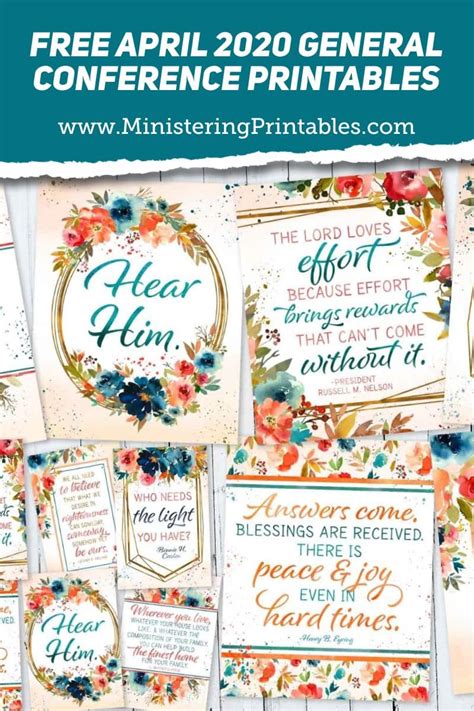 Free General Conference Printables