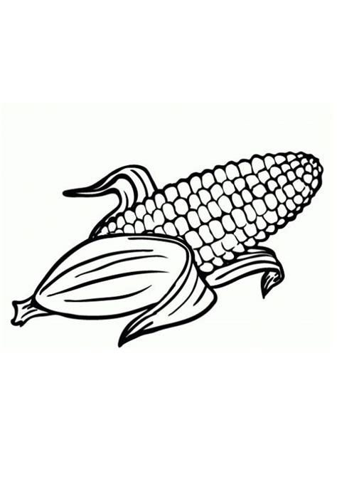 Corn Coloring Pages Printable