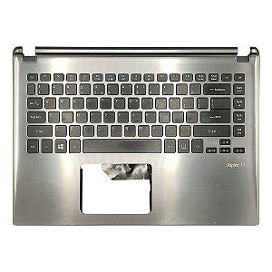 Carcaça Base Teclado Notebook Acer Aspire A515 52 A515 52g Prata