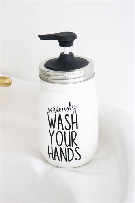 Diy Mason Jar Soap Dispenser The Country Chic Cottage