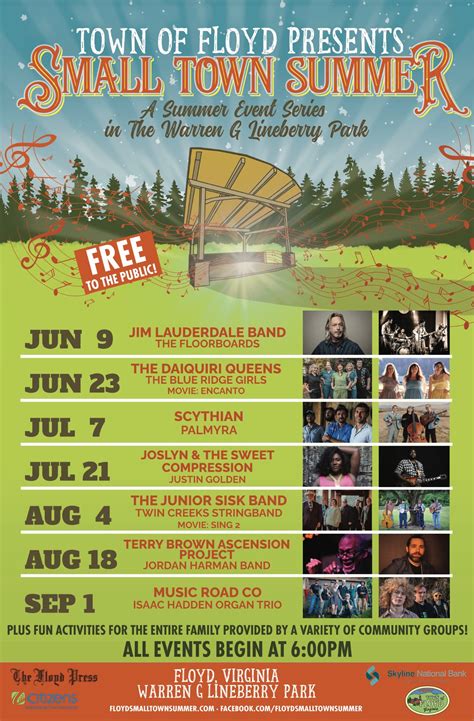 Visit Floyd Virginia Floyd Small Town Summer Concert Series