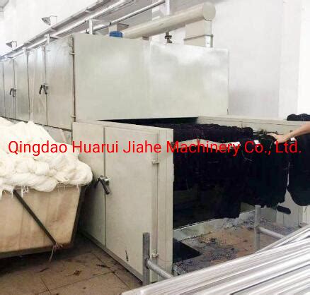 Industrial Hot Air Tunnel Drying Oven Genonema Conveyor Belt Dryer For Dyed Yarn Color Fastness