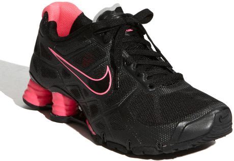 Nike Shox Turbo+ 12 Running Shoe in Black (black/ silver/ laser pink ...