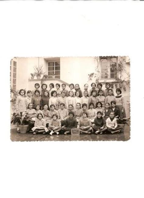 Photo de classe Novembre 1960 6eme ecole chazot filles de 1960 école