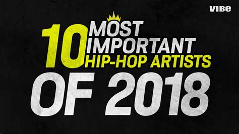 10 Most Important Hip Hop Artists Of 2018