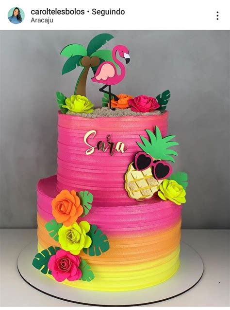 Tropical Birthday Cake Ice Cream Birthday Cake Pink Birthday Cakes