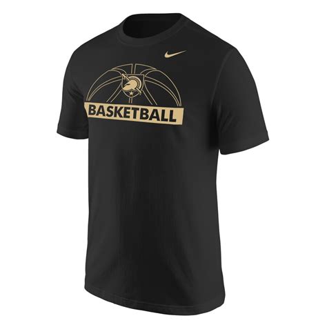 Men's Nike Black Army Black Knights Basketball Drop T-Shirt