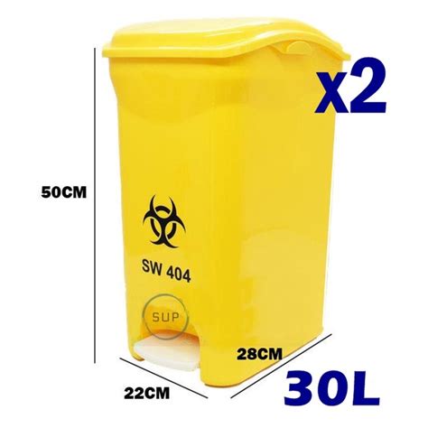 L L L Clinical Waste Bin Biohazard Step On Bin Klinik