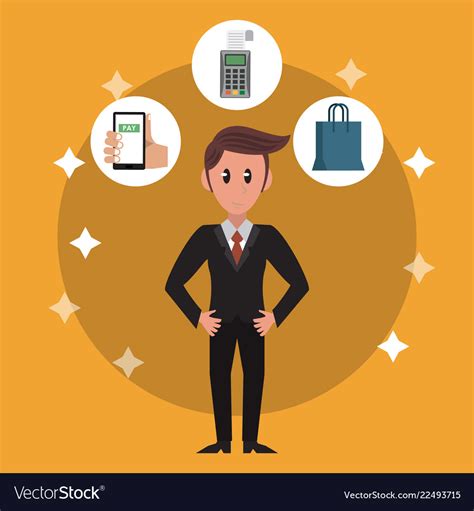 Business Bankers Cartoon Royalty Free Vector Image