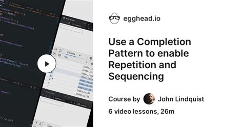 Online Course Use A Completion Pattern To Enable Repetition And