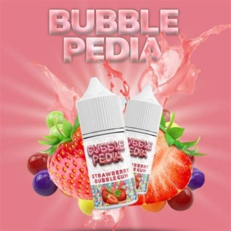 Liquid Bubblepedia Strawberry Bubblegum Pods Friendly 30ML VAPEKU88