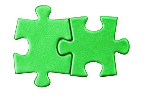 premium photo puzzle pieces  white background