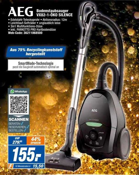 Aeg Bodenstaubsauger Vx82 1 öko Silence Angebot bei Expert 1Prospekte de