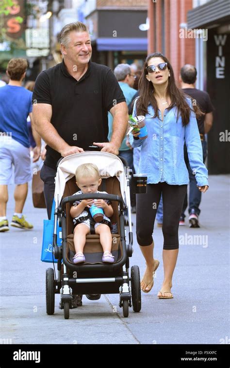 Alec Baldwin And Wife Hilaria Baldwin Take Their Daughter Carmen Out