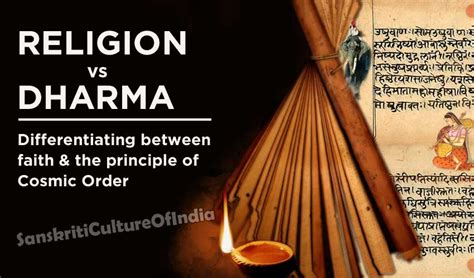 Religion Vs Dharma Differentiating Between Faith The Principle Of