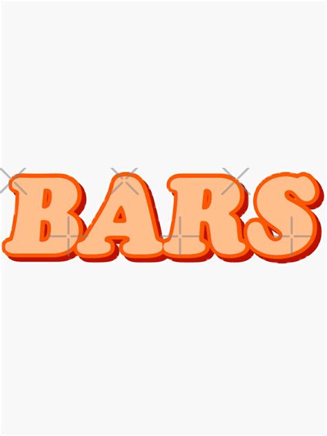 Bars Sticker For Sale By Averywagner Redbubble