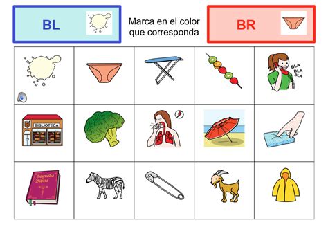 Discriminar S Labas Trabadas L R Un Mar De Palabras Estimulaci N