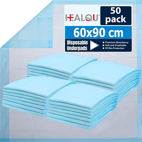 Healqu Alèse Jetable Lot de 50 Protège Matelas Jetable Spécial