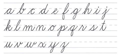 Cursive Writing A To Z Capital And Small Cursive Letters