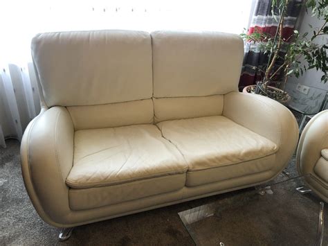 Designer Couch Garnitur Leder Sessel Wei Alberto Nieri Ebay