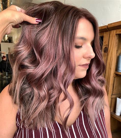 Give Your Tresses A New Twist By Opting For A Mauve Red Balayage That