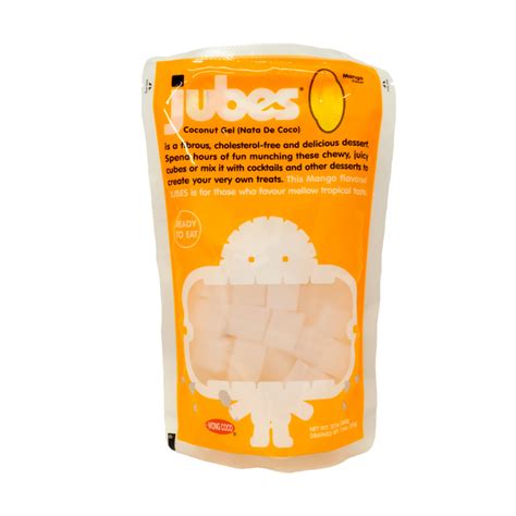 Wong Coco Jubes Nata De Coco With Coconut Water Mango Flavor 360g