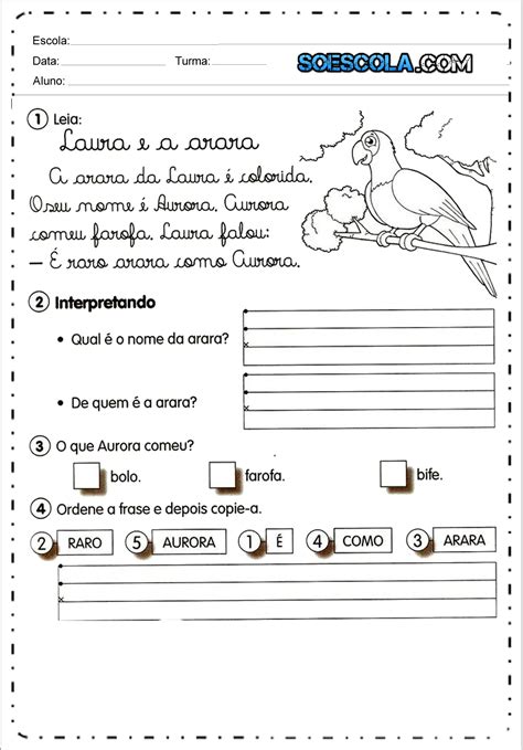 Atividade Alfabetização Letra Cursiva