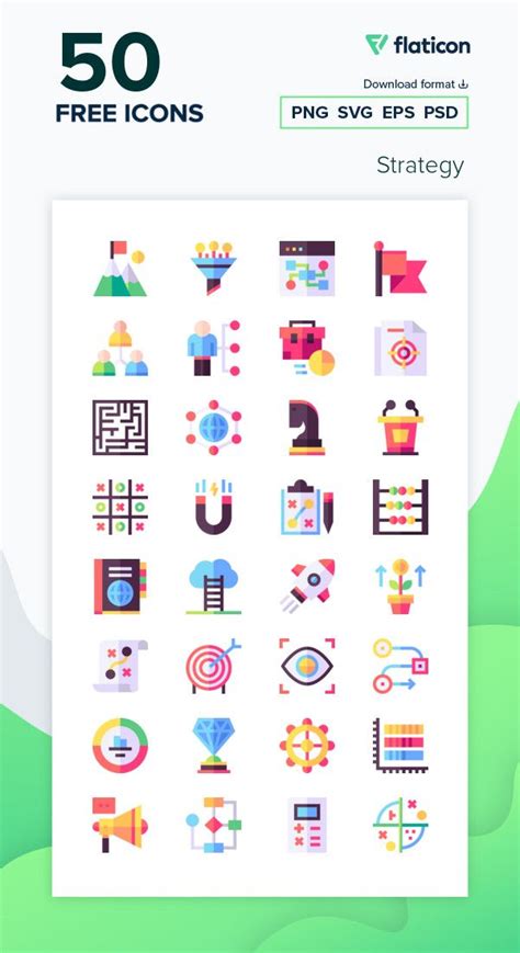 50 Free Icons Of Strategy Designed By Freepik Flat Icon Free Free